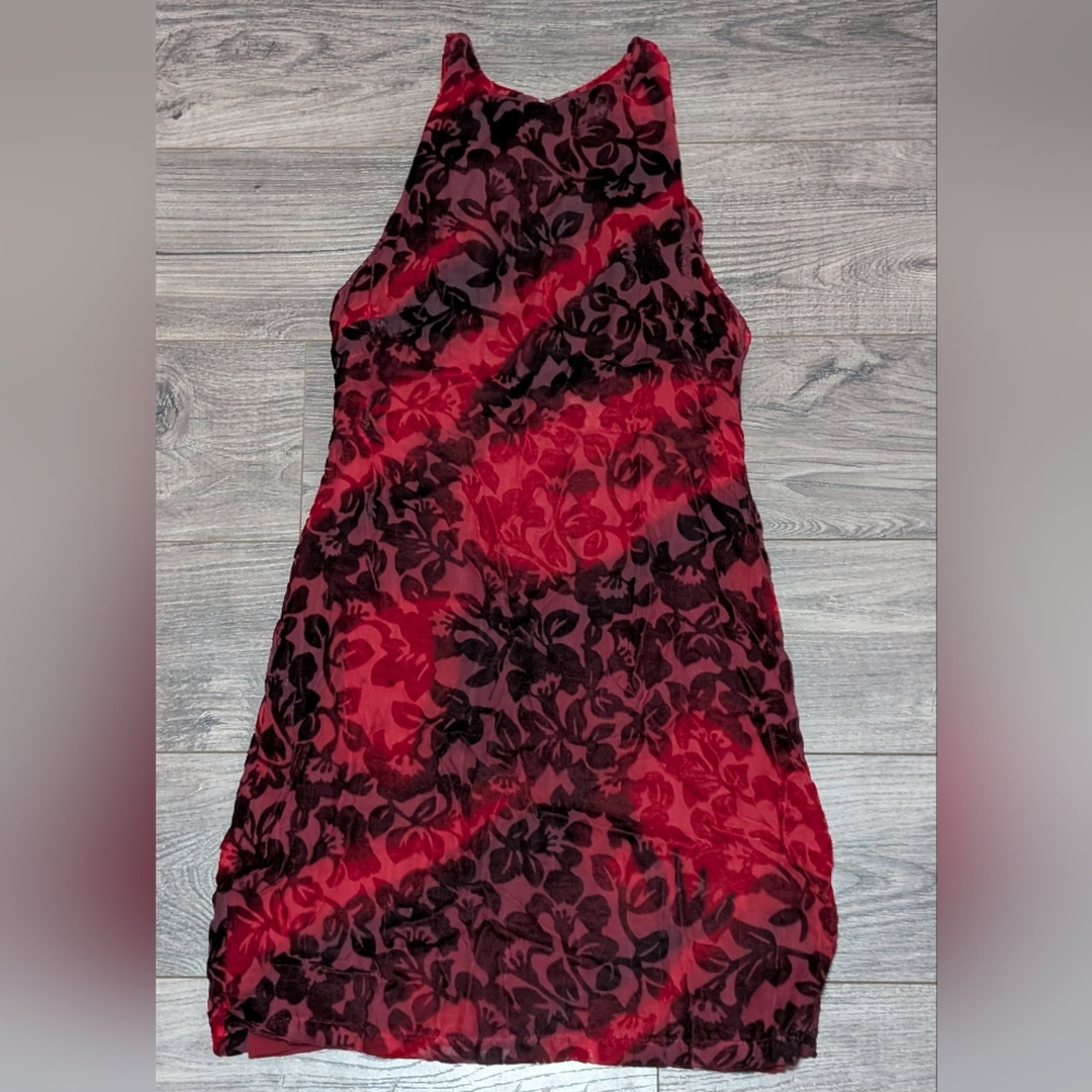 XS Velvet Open Back Dress